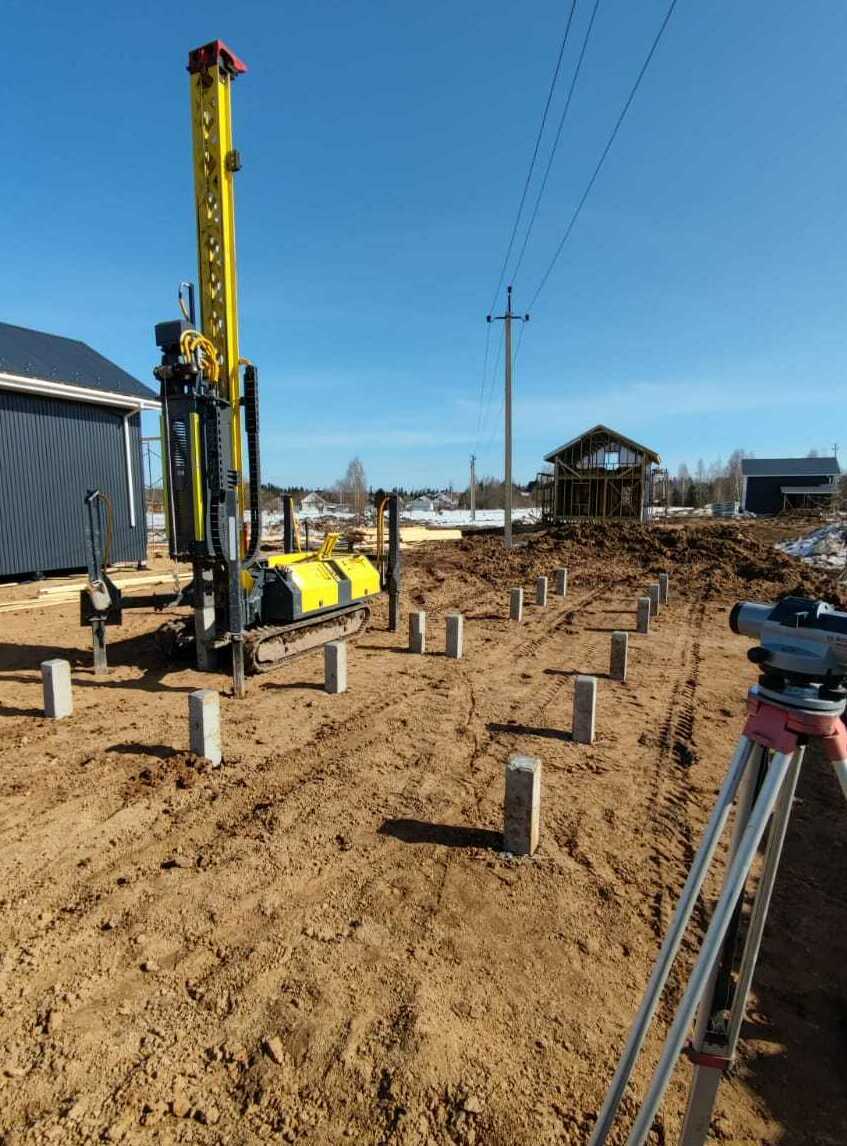 монтаж сваи в Ла-Манш