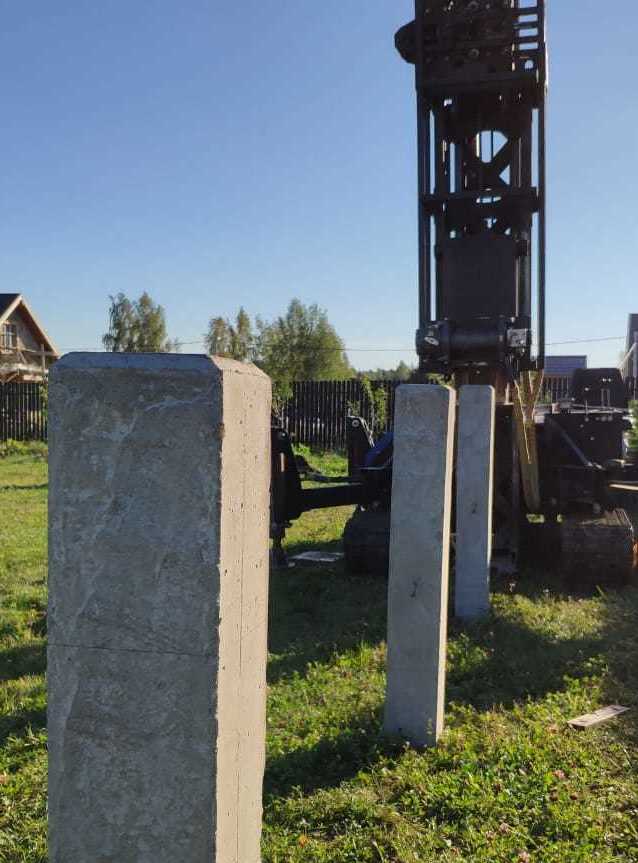 монтаж сваи в поселке Талицкие Берега